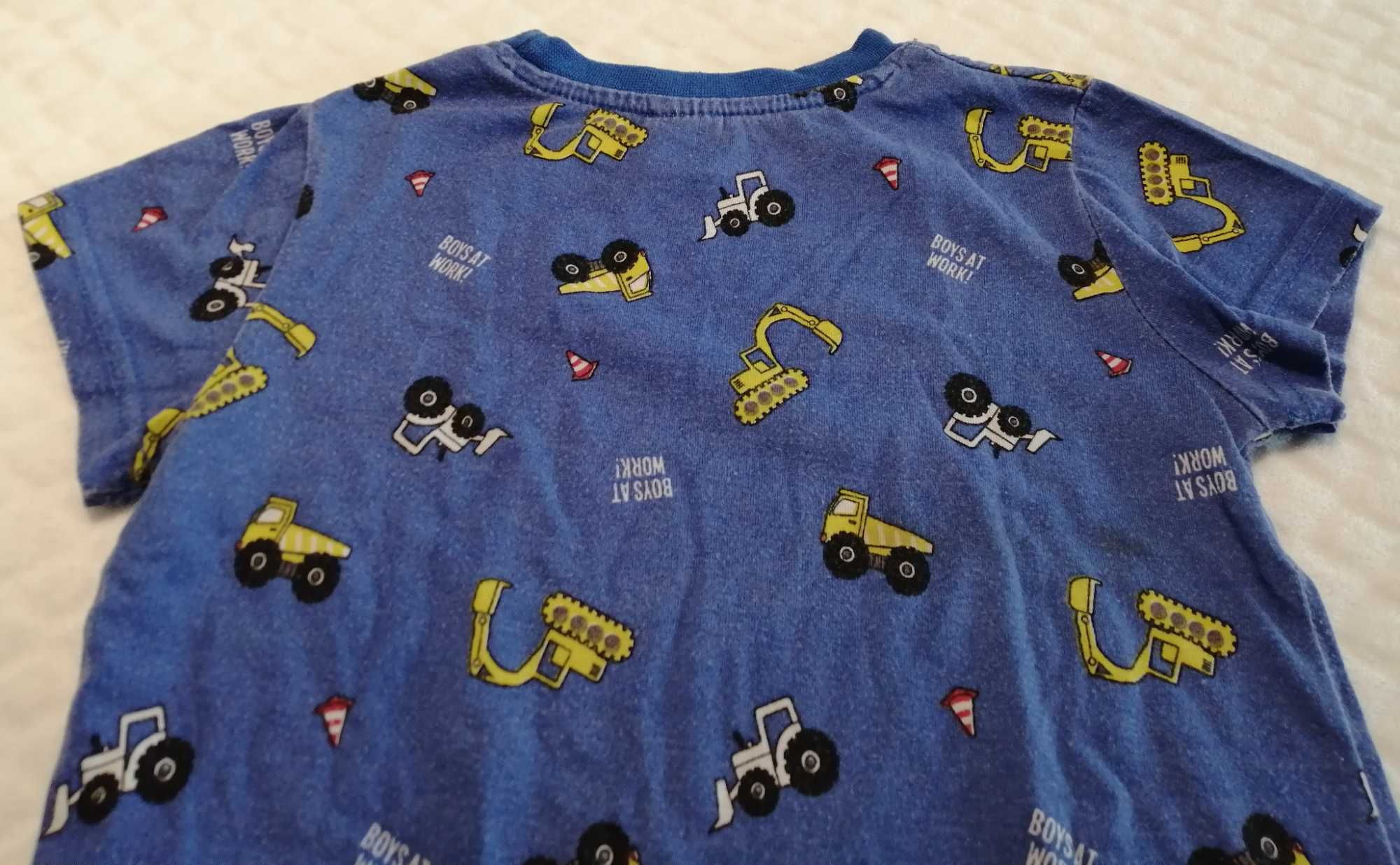 Koszulka, T-shirt, pojazdy budowlane, 104, Kiki & Koko (Odzież)