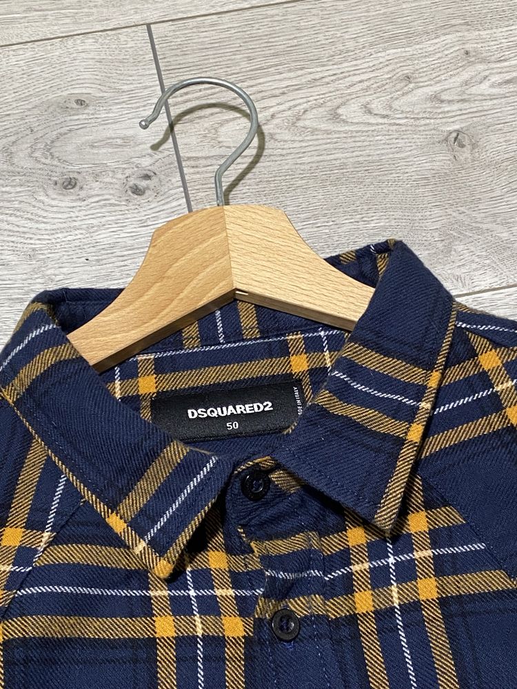 Оригінальна чоловіча байкова сорочка dsquared2