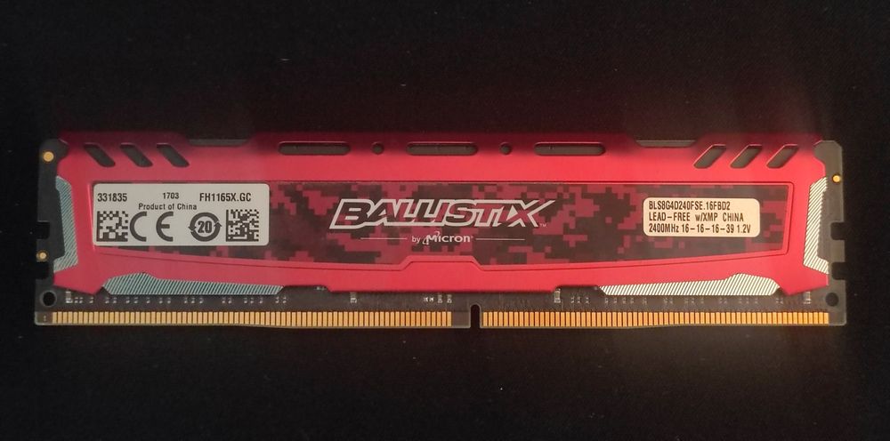 Pamięć RAM ballistix sport 1x8gb 2400mhz CL16