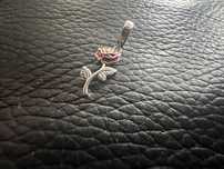 #zawieszka charms roza do bransoletki typu pandora