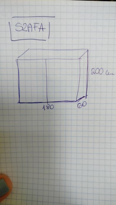 Szafa beż/ brąz  180/200