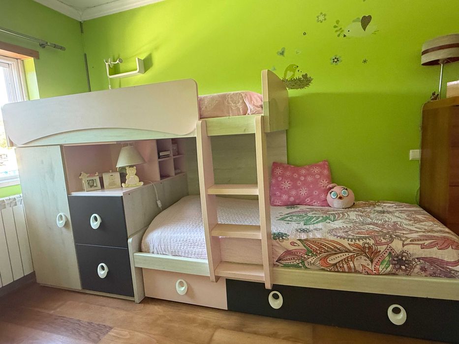 Cama tren premium /beliche duplo com 5 gavetões e muita arrumação