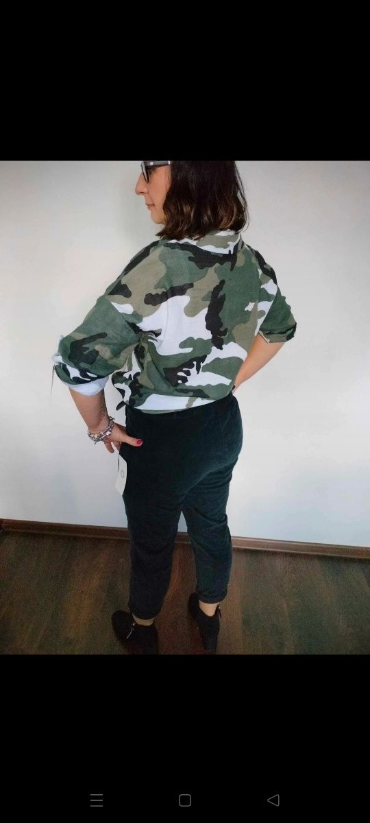 Spodnie sztruksowe typu MOMFIT roz.uniwersalny