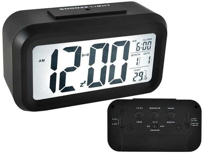 Budzik Zegar LED Elektroniczny Termometr Alarm 24H KOLORY