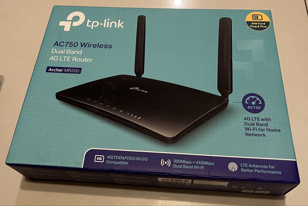 Router na SIM dwupasmowy TP-LINK Archer MR200 4G LTE, 2,4GHz i 5GHz