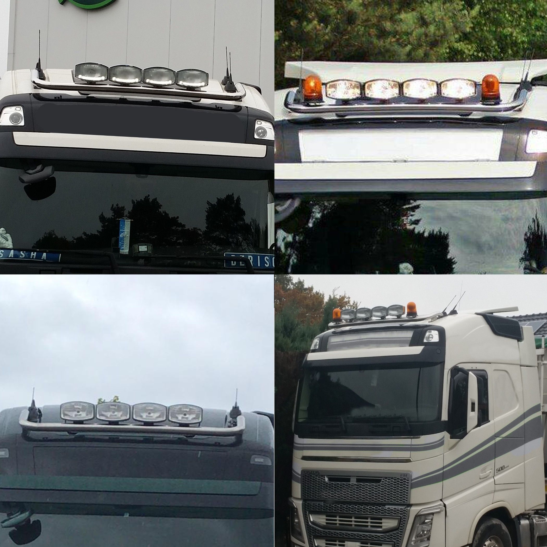 Orurowanie dachowe / Rama dla Volvo FH4 FH5 Globetrotter (czarne 67)