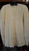 Белый свитер туника