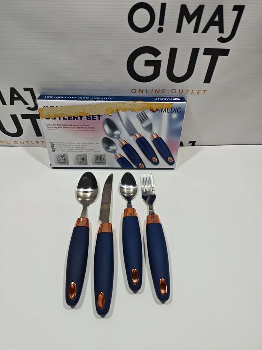 Sztućce Comfort Grips - Zestaw Niebieski