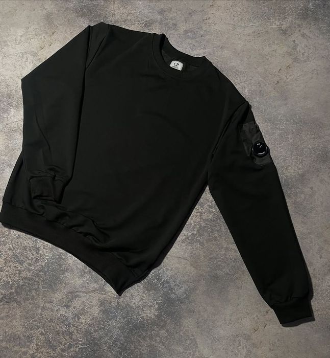 Nylon pocket C.P classic sweatshirts DYED Black