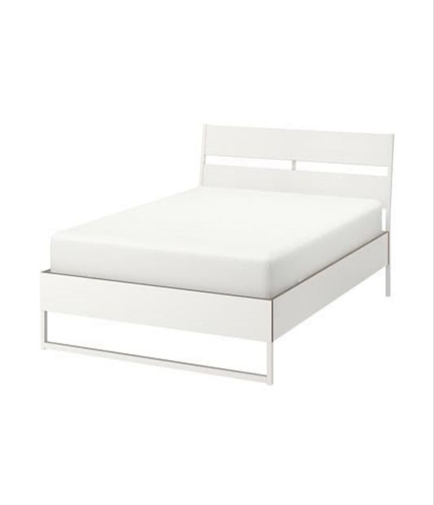 Cama ikea trysil e estrado de madeira 140x200