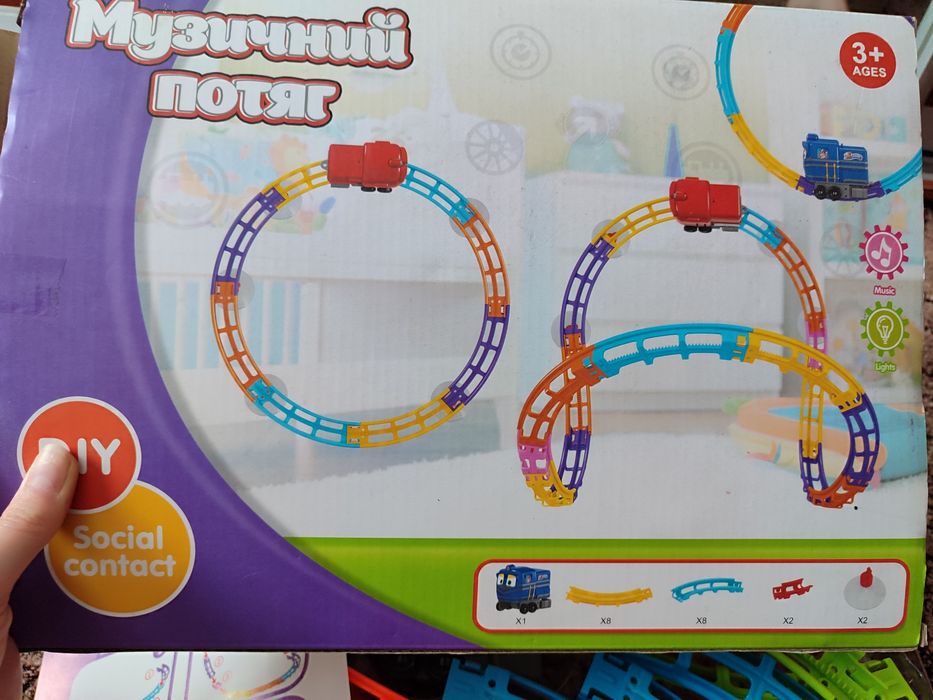 Музичний потяг . Гра для дітей