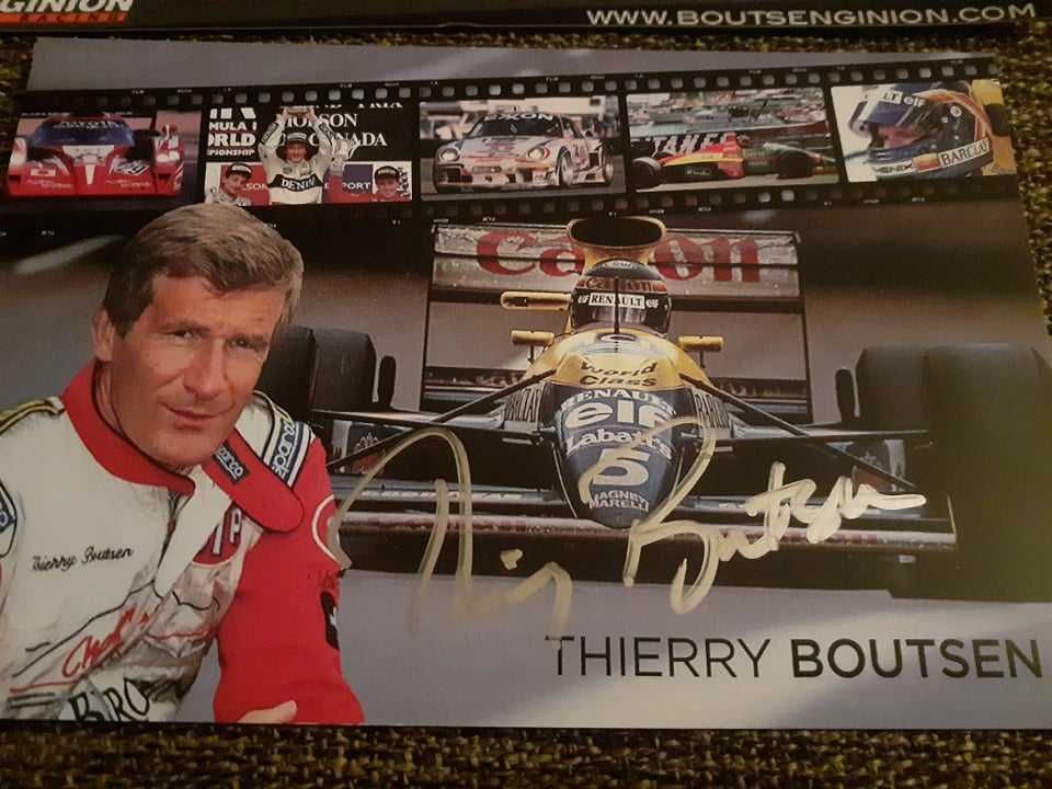 Thierry Boutsen Racing-autograf( GT-3, Lamborghini, BMW M6, McLaren)