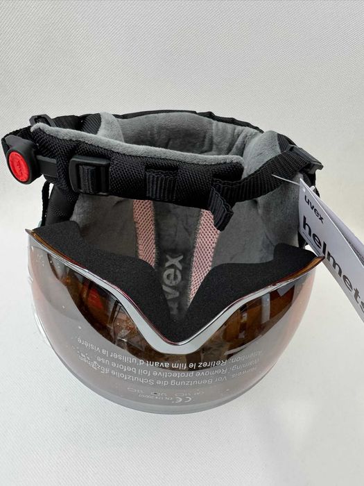 Kask Uvex Visior jr, 51 - 55 cm szaro-różowy - okazja!