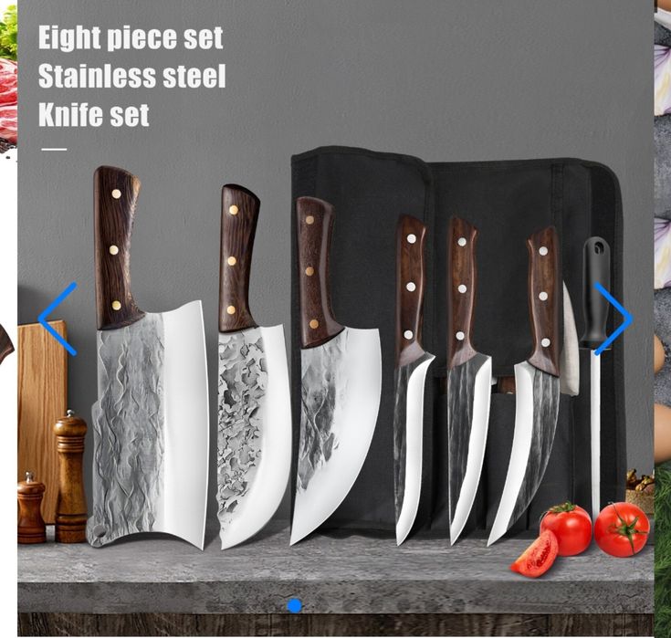 Професійні ковані ножі з дамаської сталі