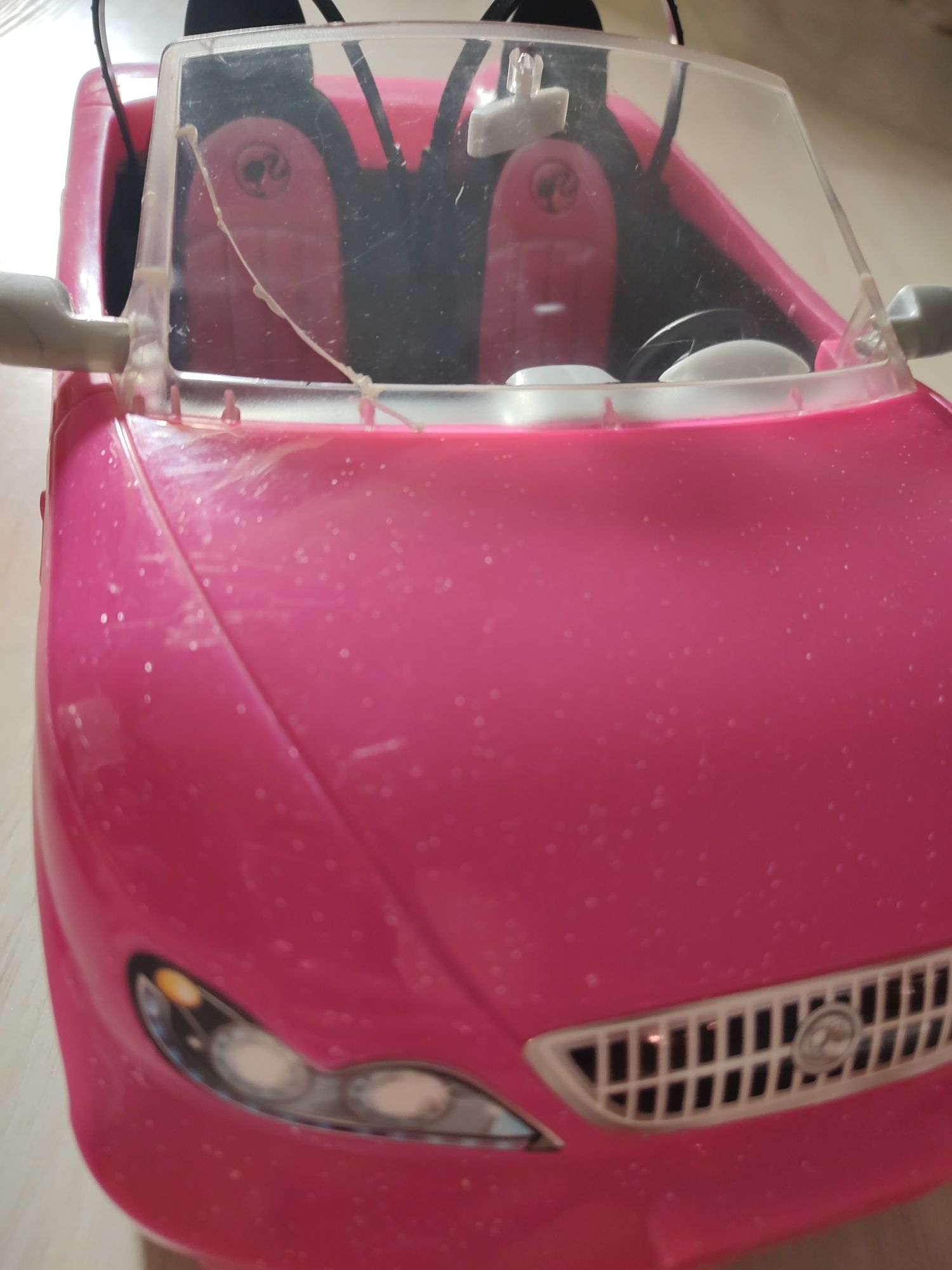 Kabriolet Barbie różowy brokat