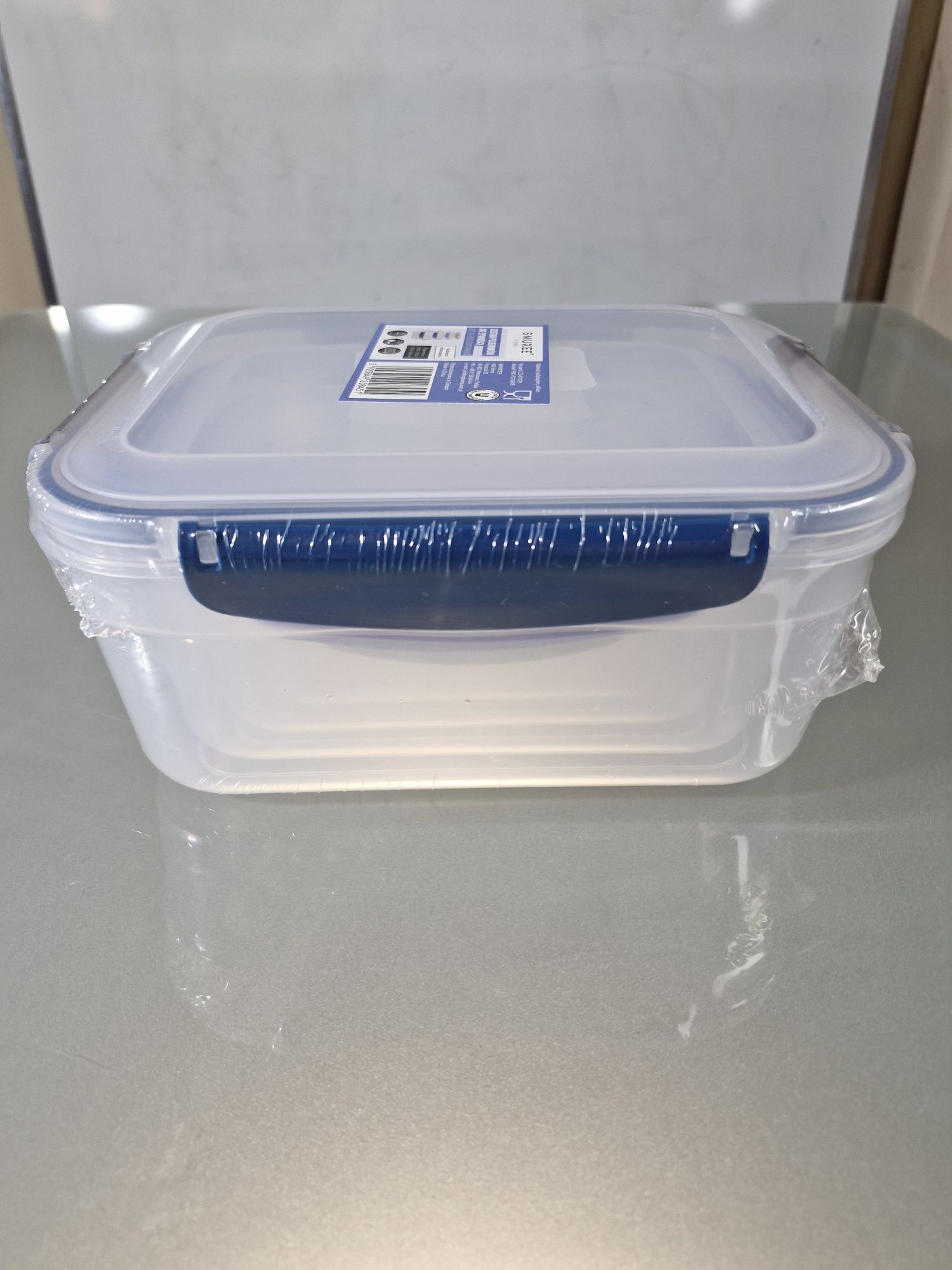 Zestaw 4 Pojemników do Przechowywania Żywności 650ml-3300 ml Zatrzask