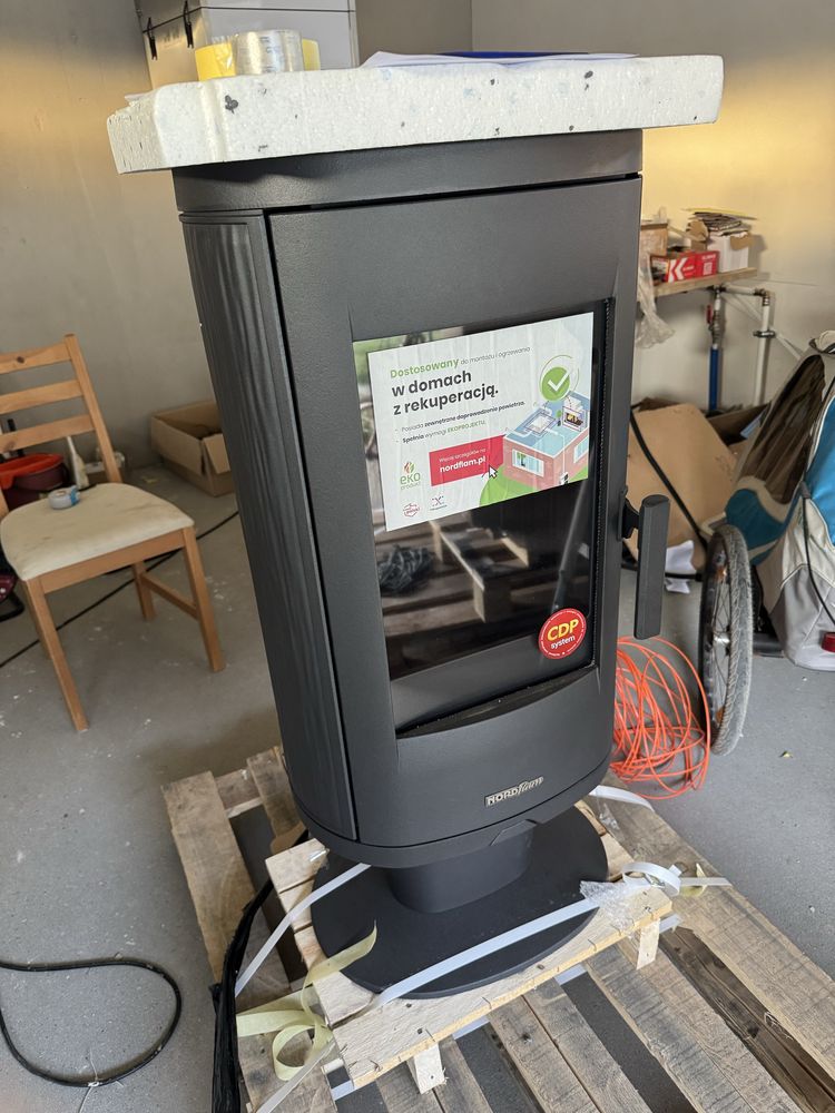 Piec kominkowy żeliwny -40%  NORDFLAM  AUGUSTA 7.8 kW