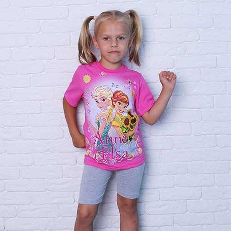 Детская футболка для девочек р 92-116