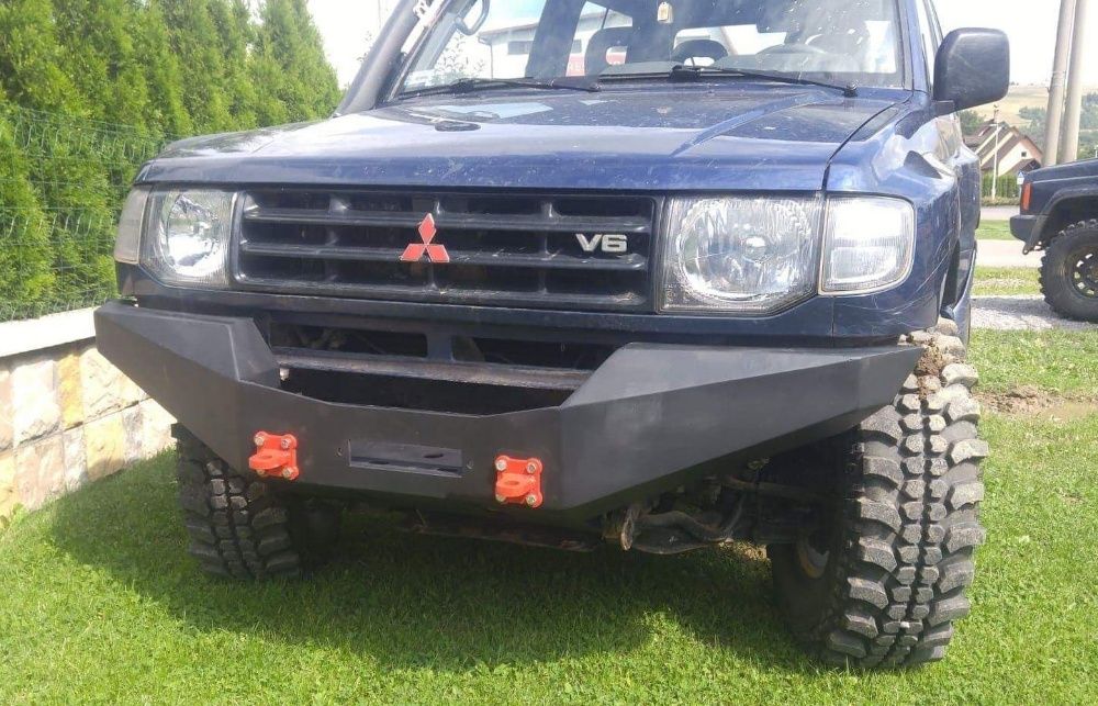 Zderzak stalowy Mitsubishi Pajero 2 - przód / przedni