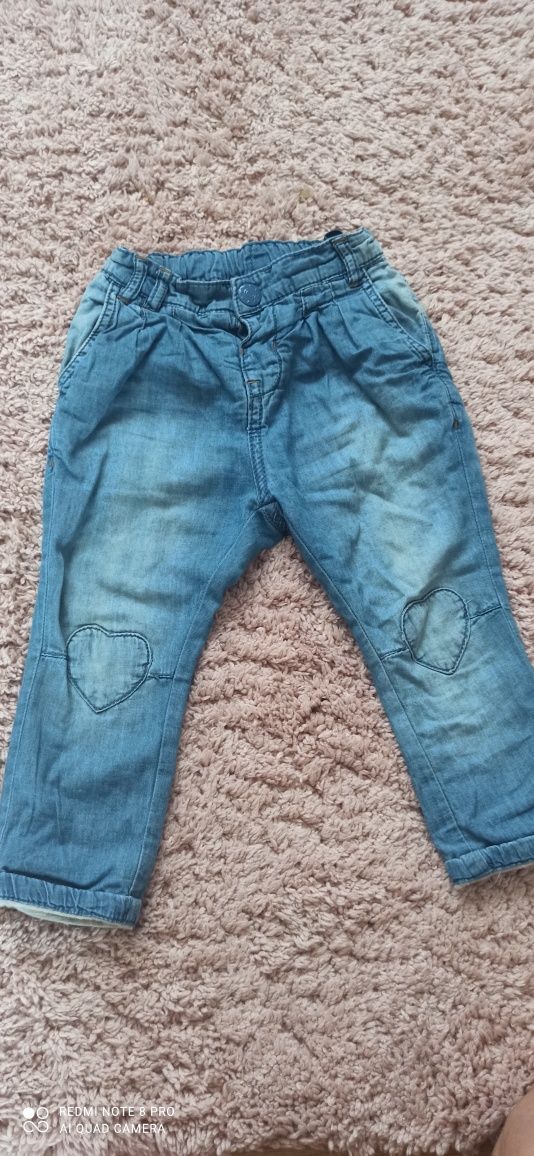 Cool club spodnie jeansy ocieplane 86