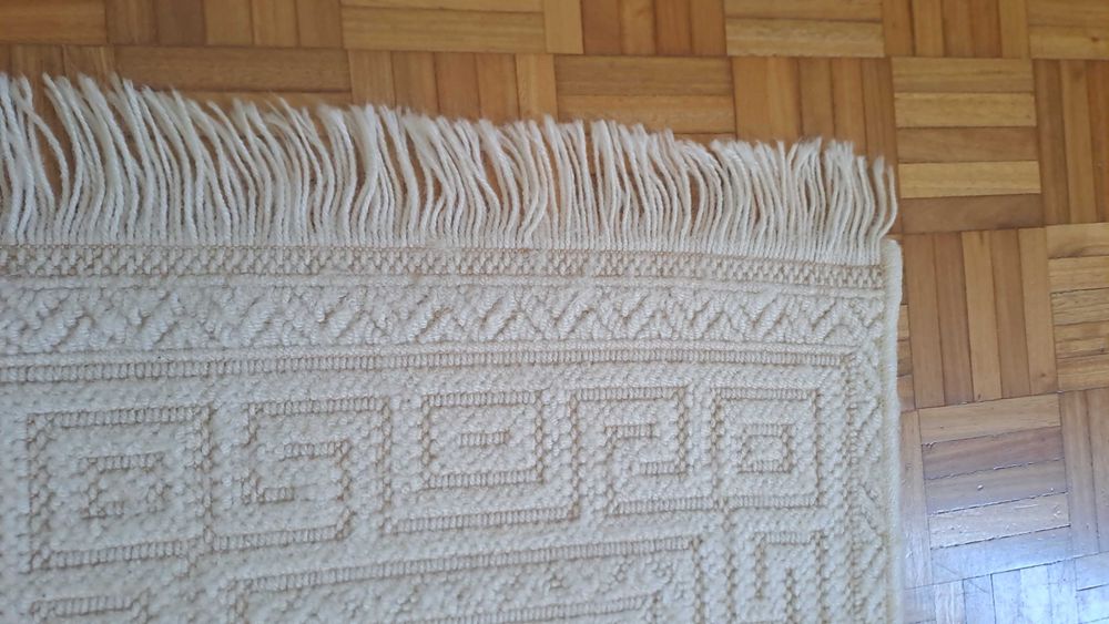 3 Tapetes de côr beige 1,25m x 0,60m