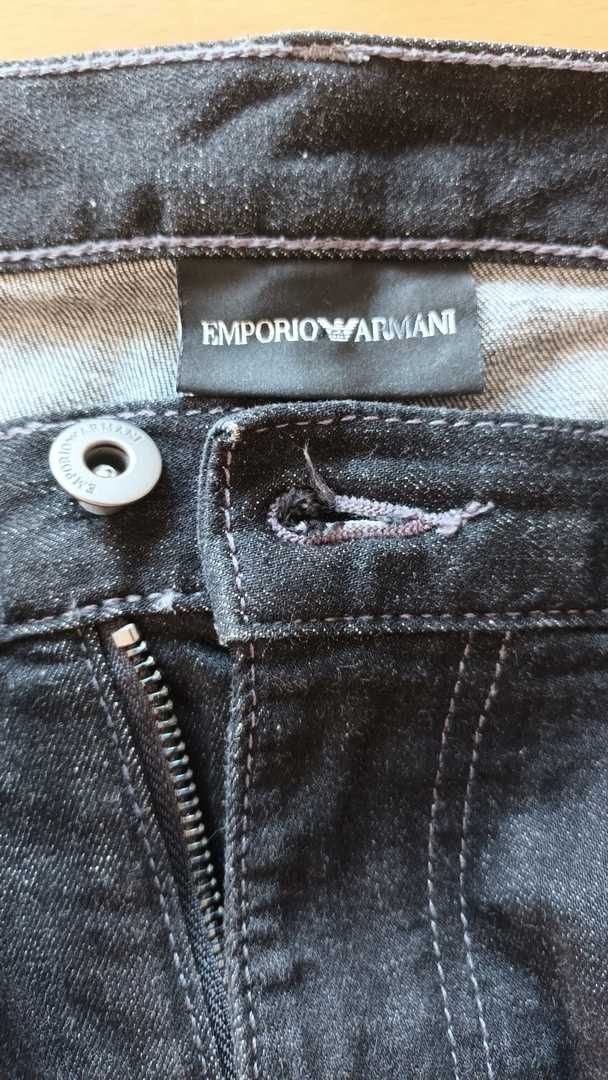 Emporio Armani jeansy czarne
