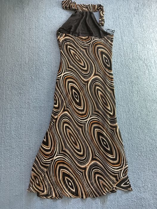Vestido castanho e preto da Zara (n.36)