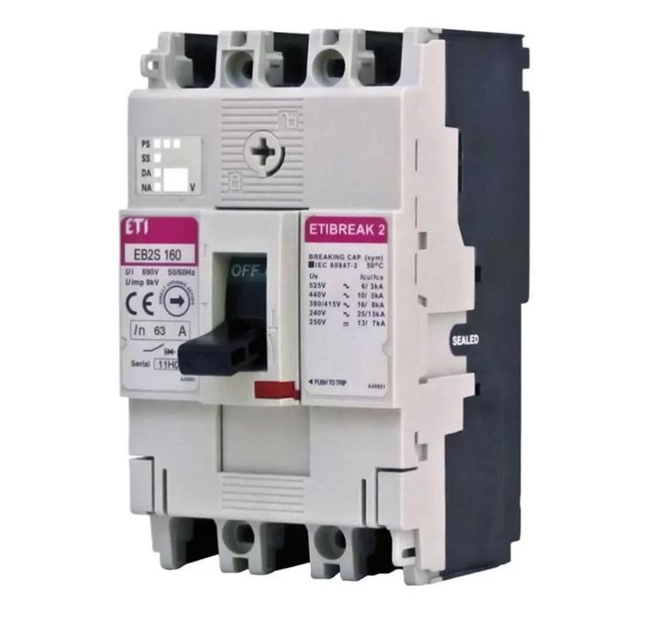 Автоматичний вимикач ETI EB2S 160/3LF 160A 3p