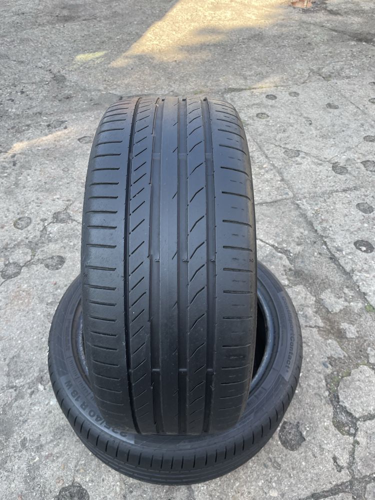 Opony Continental 235/40R18 ContiSportContact 5 - 2szt uzywane letnie