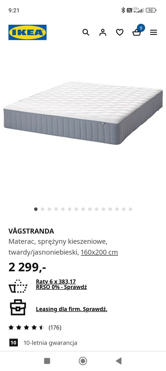 Materac Ikea 160 na 200
