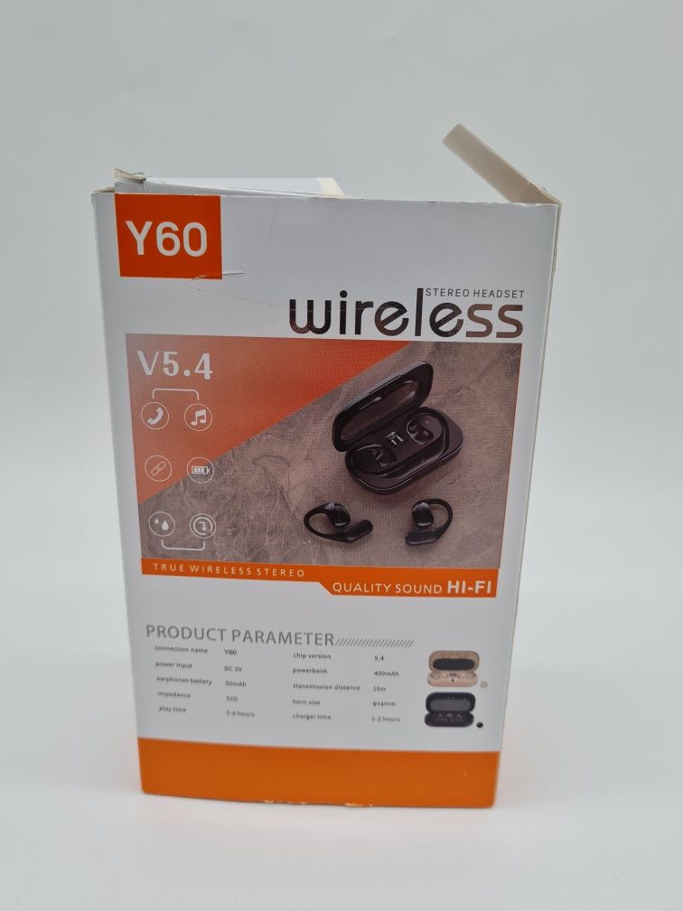 Słuchawki otwarte bezprzewodowe Bluetooth 5.4 Y60