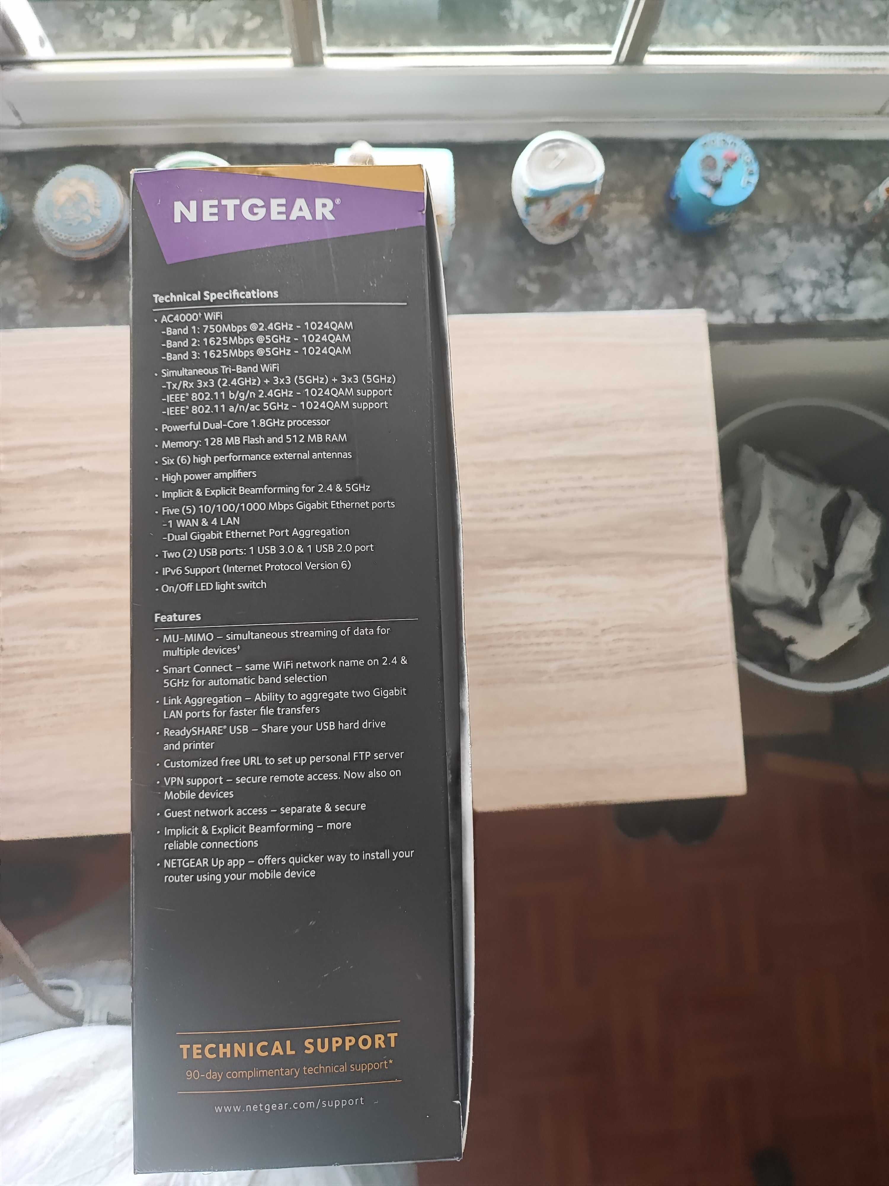 Router NETGEAR AC4000 Nightawk X6S