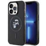Etui Karl Lagerfeld Karl&Choupette Glitter MagSafe na iPhone 15 Pro -