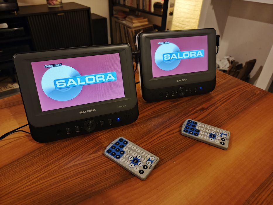 Salora DVP7748DUO przenośny-samochodowy odtwarzacz Wideo & Audio