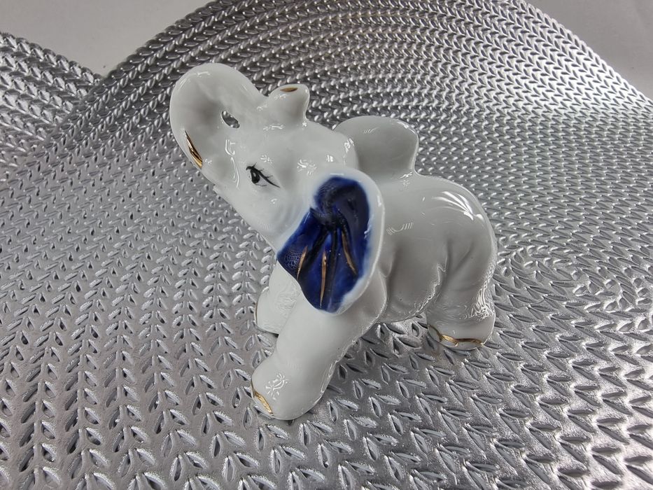 Figurki figurka słonik słoniki ceramiczne na szczęście prezent słoń
