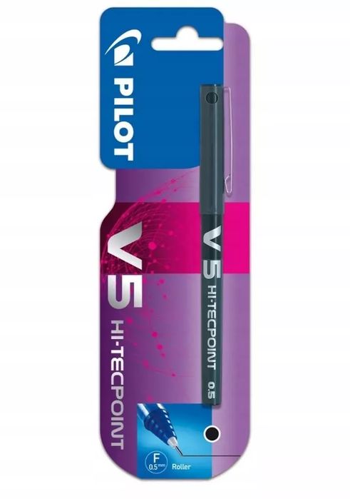 Cienkopis kulkowy V5, czarny. PILOT Corporation