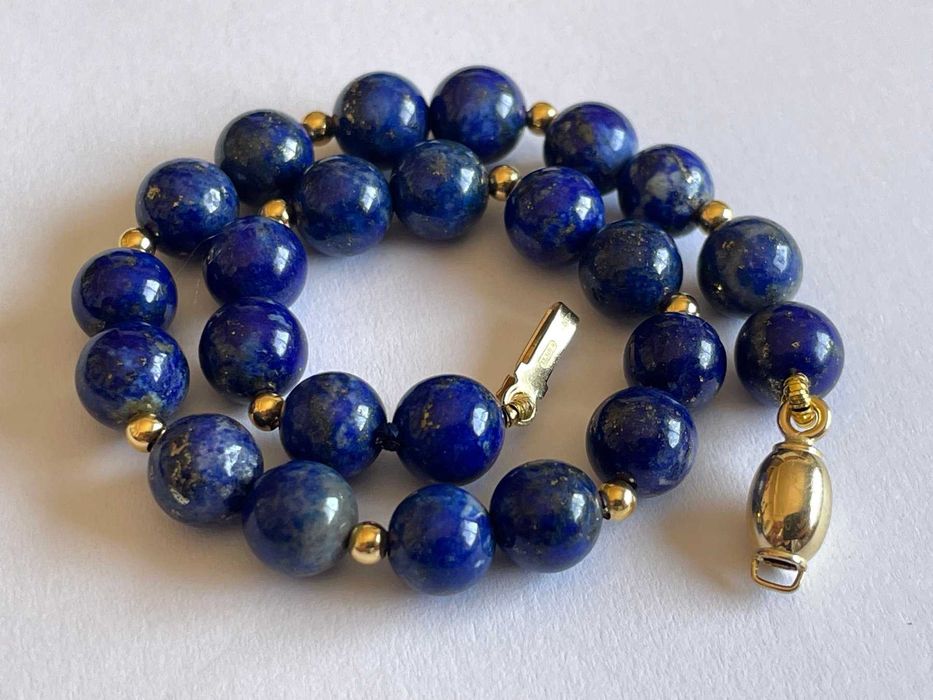 Bracelete-18 quilates (750) ouro - lapislázuli