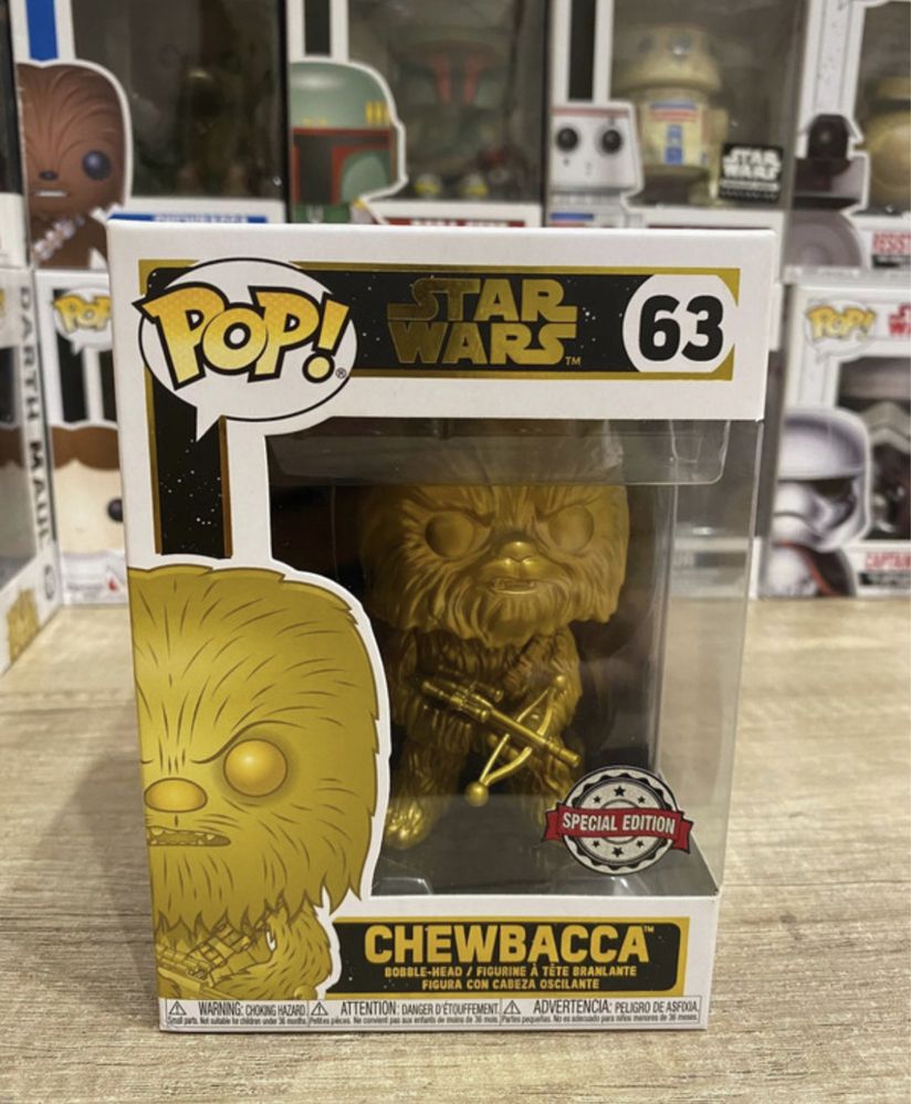 Star Wars Funko Pop 63 Chewbacca (Gold)