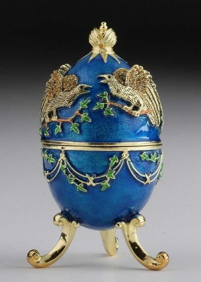 JAJKO pisanka puzderko pozytywka orły Faberge Keren Kopal Unikat