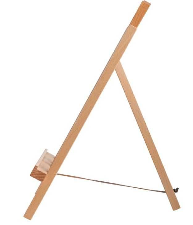 Drewniana sztaluga malarska z drewna bukowego 30cm