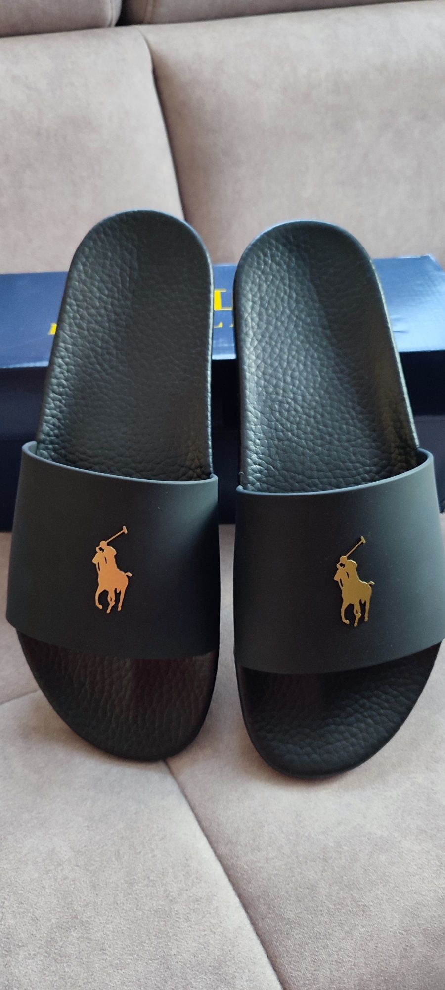 Klapki Ralph Lauren Signature Pony Slide r46