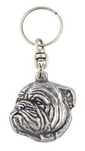 Buldog angielski brelok do kluczy posrebrzany Art-Dog