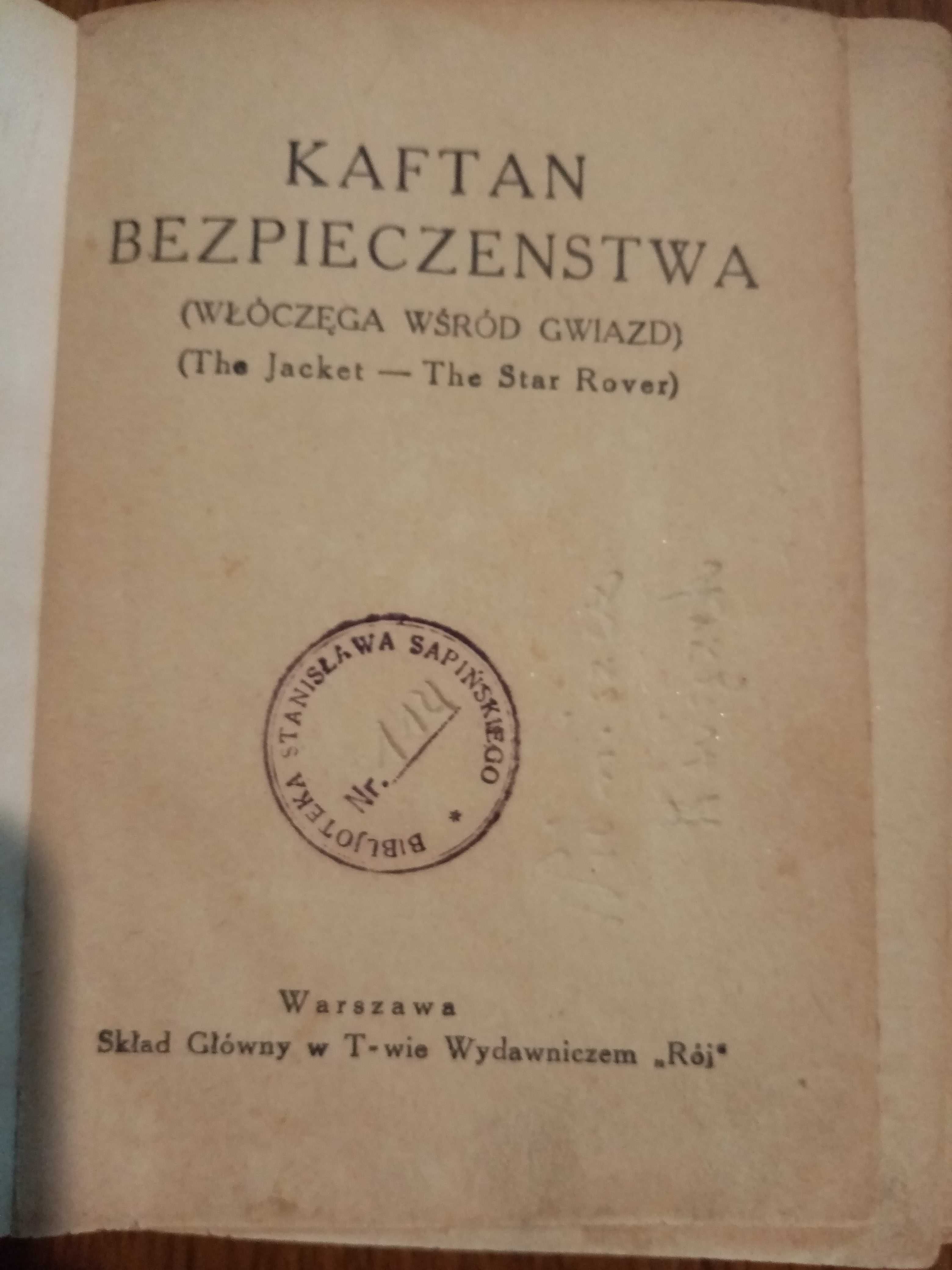 Kaftan Bezpieczeństwa   J.London