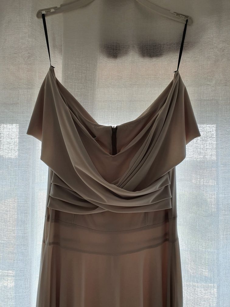 Vestido Beige tamanho XL