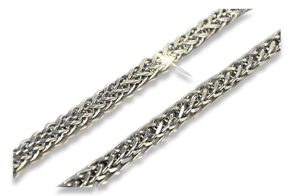 Łańcuszek z białego złota 14k 585 włoski Lisi ogon cc036w 60cm 3mm G