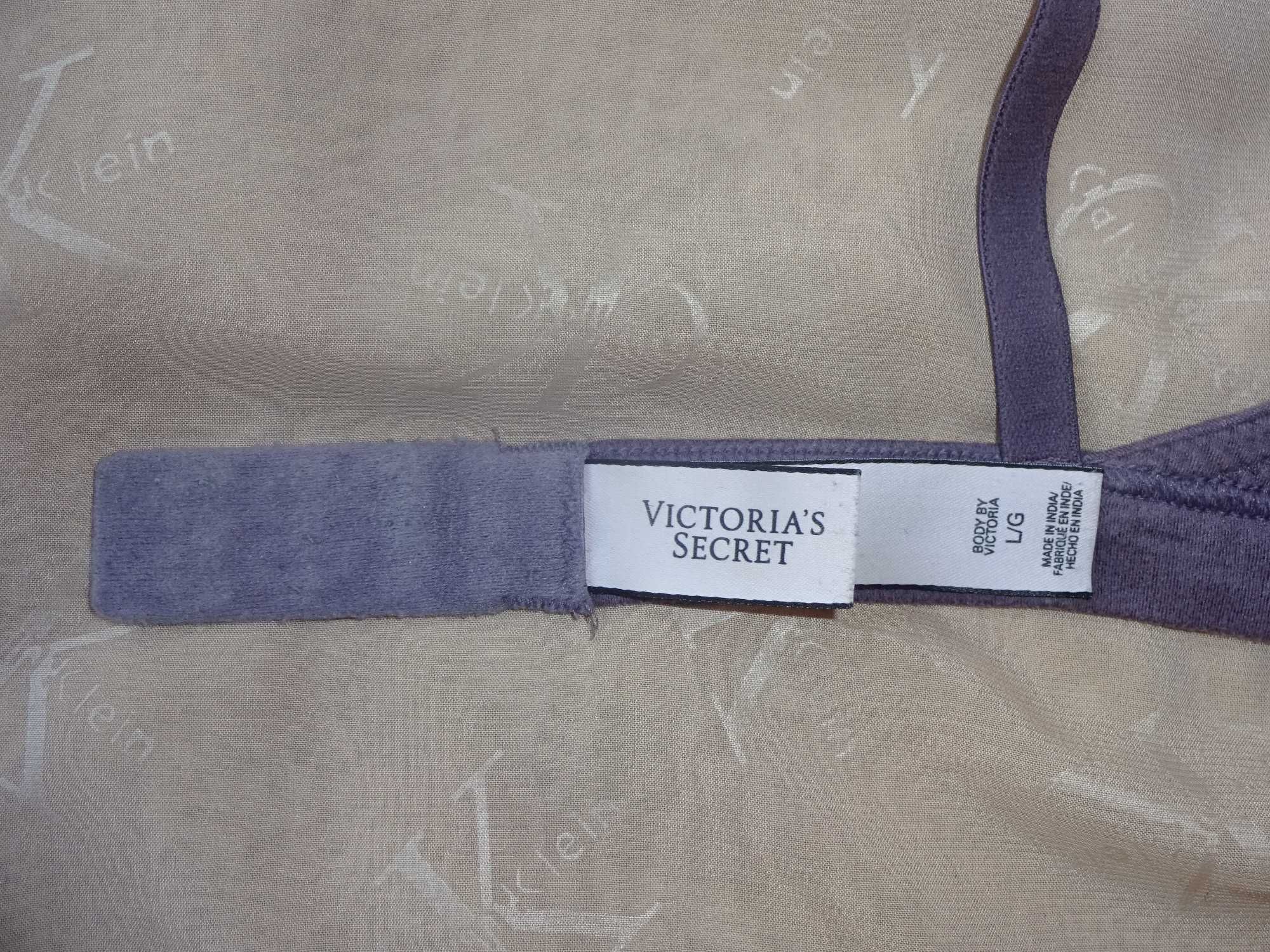 Victoria Secret liliowy wrzosowy top krótka koszulka biustonosz L / G