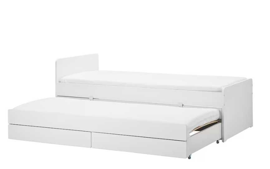 Cama IKEA SLÄKT com cama-gaveta e 2 gavetas 90x200 cm