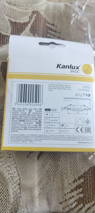 Oprawa sufitowa Kanlux LUTO CTX-DT02B - IP 20