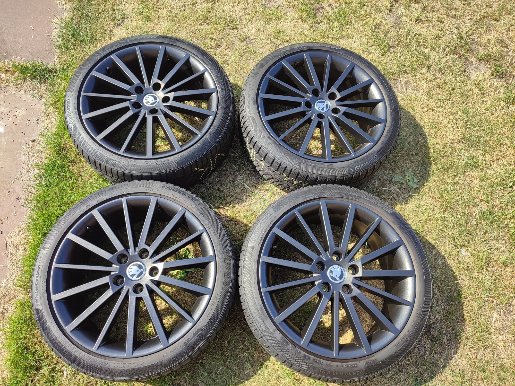 Koła 18 cali Skoda Octavia RS Turini 5x112 Opony Continental 225/40r18