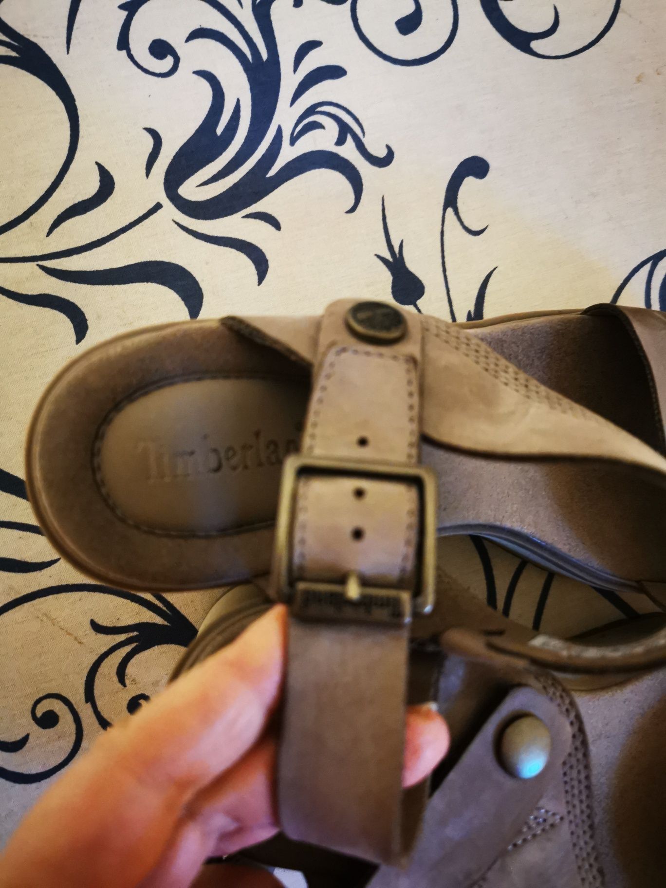 Timberland sandały skóra na koturnie 41